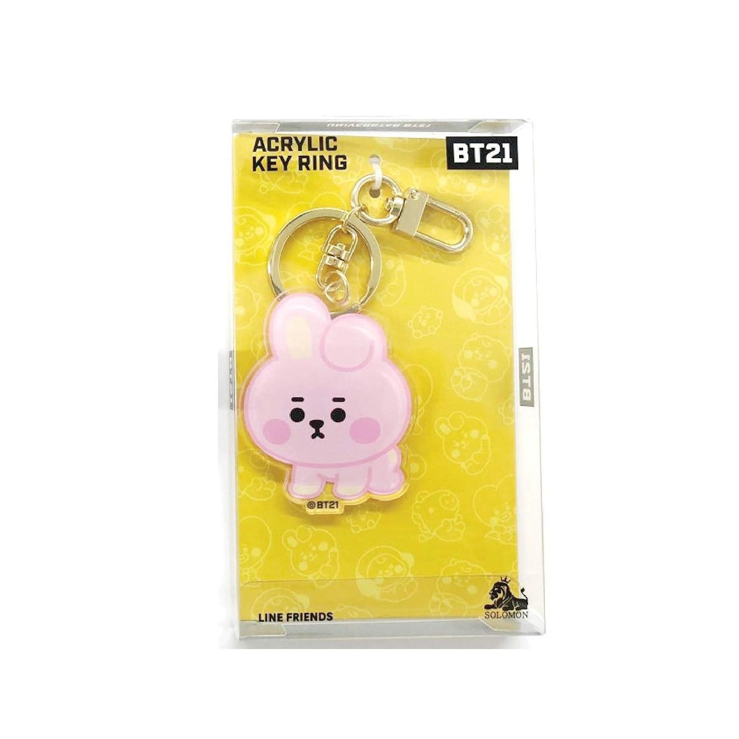 BT21 Acrylic Key Ring Accessories Character TATA RJ CHIMMY COOKY SHOOKY MANG KOYA Gift Present