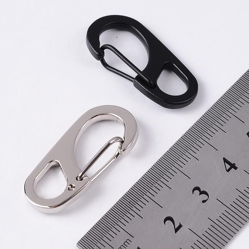 Zinklegierung 8-Form Karabiner Schlüsselanhänger mit Schnellverschluss, Erhältlich in 2 Stilen