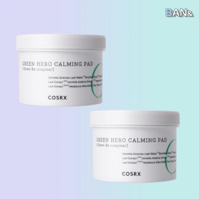 COSRX Pad One-Step Green Hero Calming Pads 70 Sheets x 2 Peeling Scrub (30486460)