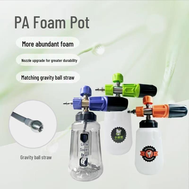High-Pressure Car Wash Foam Sprayer with Stainless Steel Nozzle and Aluminum Core