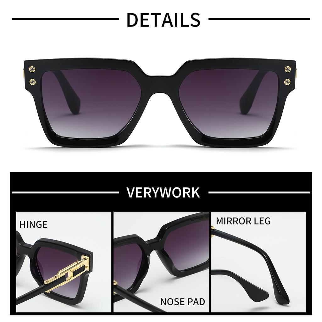 European and American Men's and Women's Fashionable Retro Sunglasses with Multiple Colors, Versatile for Summer Sun Shading and
