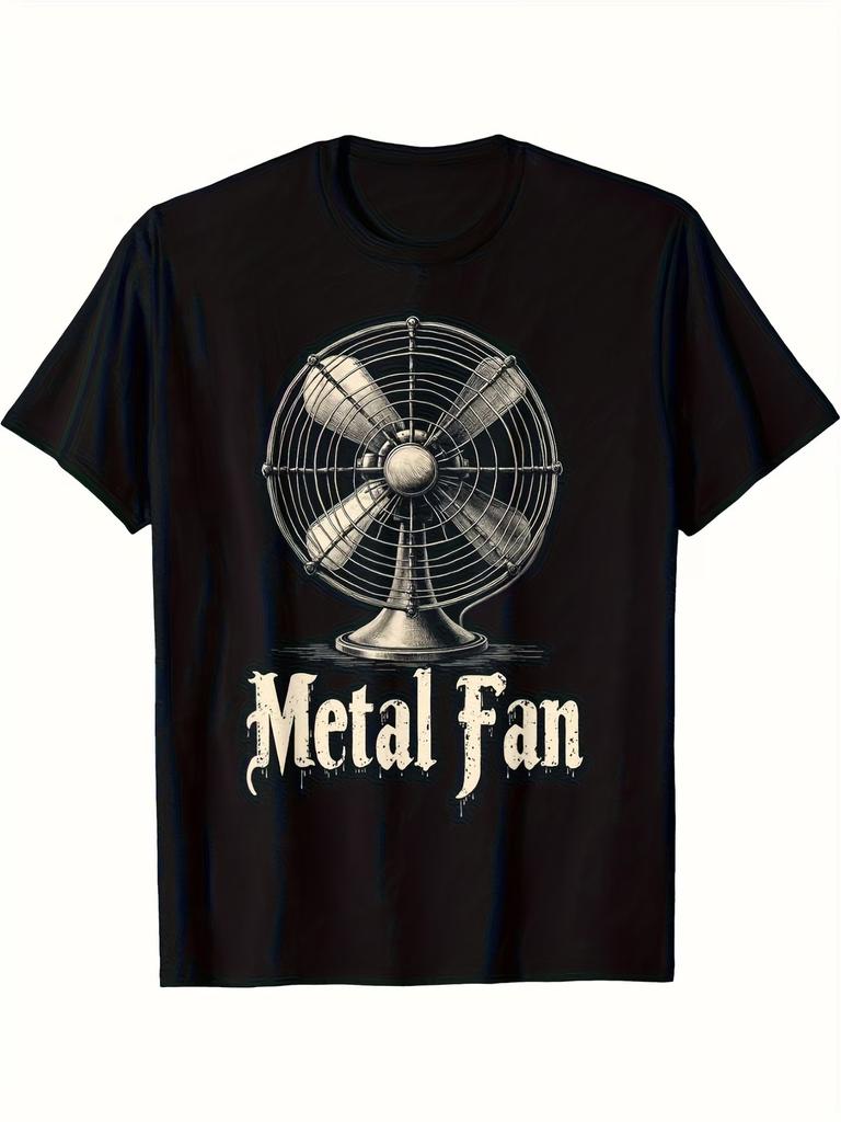 Men'S And Unisex Vintage Fan Graphic T-Shirt - Black Heavy Metal Tee Featuring a