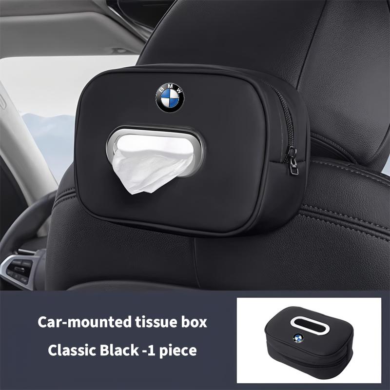 Neues Modell Auto-Taschentuchbox-Halter, Auto-Taschentuchbox aus Nappaleder, Taschentuchbox für den Rücksitz Für BMW E34 E46 E39 E38 E90 E60 E36 F30 F30