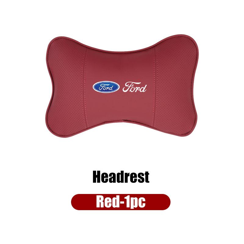 For Ford 1Set Car Seat Headrest Pillow With Seat Belt Shoulder Pad Cover Escort KA Flex Everest KA Expedition Falcon Fusion