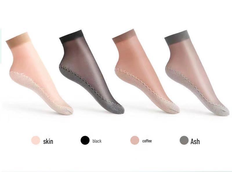 

Женские гольфы до середины икры, дышащие, с бархатной хлопковой подошвой - Впитывающие пот, Нескользящие, Массажная подошва Brown cotton sole