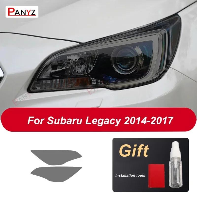 2 Pcs Car Headlight Protective Film Front Smoked Black TPU Sticker For Subaru Forster WRX BRZ Outback Legacy Impreza Accessories