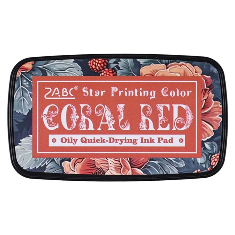 Oil Based Ink Pad Washable Craft Ink Pad, Stamp Pad Assorted Color for Journaling and Scrapbooking Traditional Ink Color