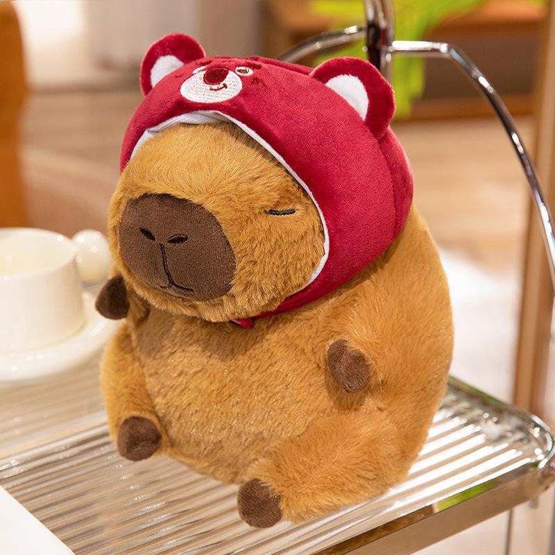 Transformed Into A Capybara, Capybara Capibala, Cute Guinea Pig Plush Doll, Grab A Doll and Give It To A Girl for Birth