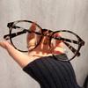 Anti-blue glasses frame men's and women's retro myopia glasses student fashion glasses hair flat glasses