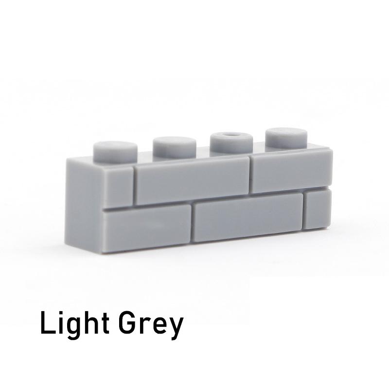 

50pcs DIY Building Blocks Thick wall Figures Bricks 1x4 Dots Educational Creative Size Compatible With Brands Toys for Children