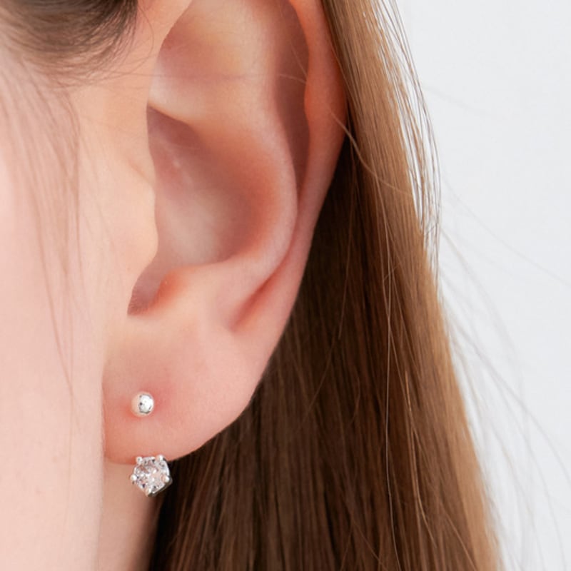 OVLA CIRCLE BEAM two way earring JE026