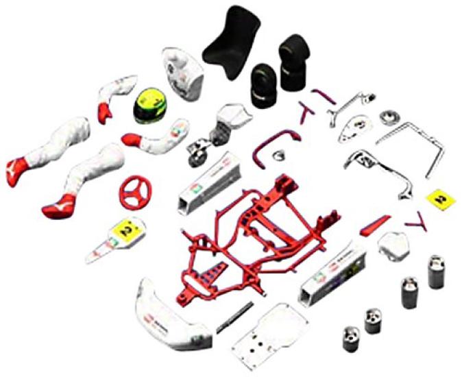 

Fujimi Model Kart Series SPOT Ayrton Senna 1993 Assembly 1/20 [Pre-painted Kit]