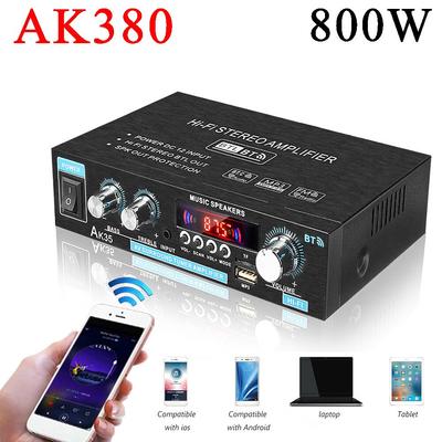 AK35 800W Digital Audio Amplifier 2 Channel Bluetooth 5.0 HiFi FM Auto Music Subwoofer Speaker Stereo Home Car Power Amplifier
