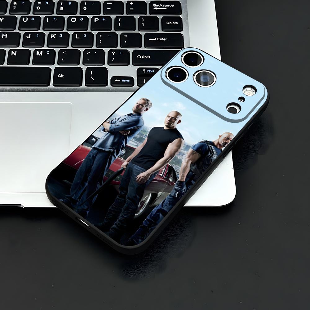 F-fast And F-Furious Handyhülle Für IPhone 17 Air 16 E Pro Max 15 14 13 Mini 12 Pro 11 Max Plus Schwarze Weiche Hülle