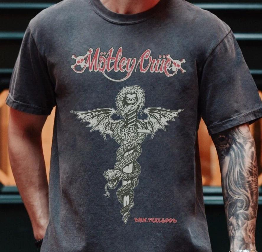 

Motley Crue Dr. Feelgood T-Shirt Rock Band on Vintage Comfort Colors 1717 Tee 2XL