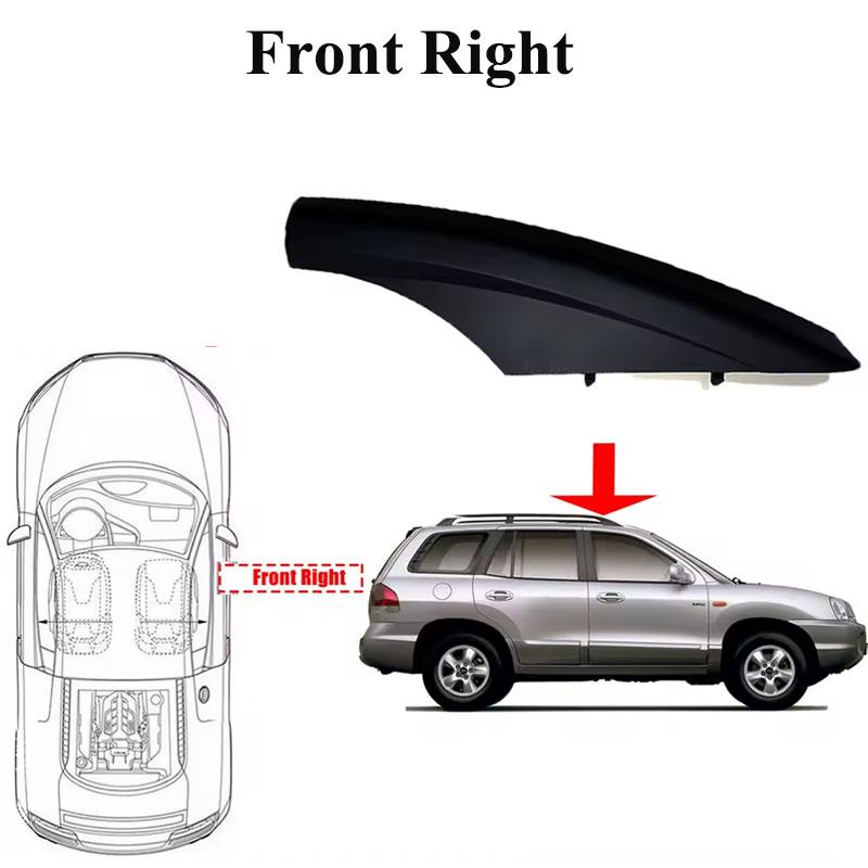 Roof Rack Cover For Hyundai Santa Fe Santafe 2002-2006 Auto Front Rear Left Right Luggage Bar Rail End Shell Plasitc Cover