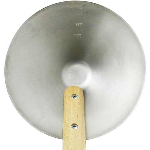 Konyo Daigoro Stainless Steel Jinbaso Ladle with Wooden Handle
