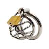 Padlock Short-head Chastity Cage Penis Abstinence Device Chastity Lock Cock Bondage Tools BDSM Sex Toys for Men