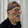 Bloody Miner Zombie Latex Full Head Mask Helmet Halloween Cosplay Props Haunted House Carnival Masquerade Horror Party Decor