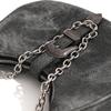 IELGY Women's Chain Portable Crescent Bag, Retro Shoulder Canvas Underarm Bag