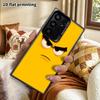Phone Case: 2D Flat Samsung Galaxy A34 A35 M05 M06 S20 S22 S21 FE Plus 5G Protective Case, Couple Style, Angry Yellow Face, Christmas and Halloween Gi