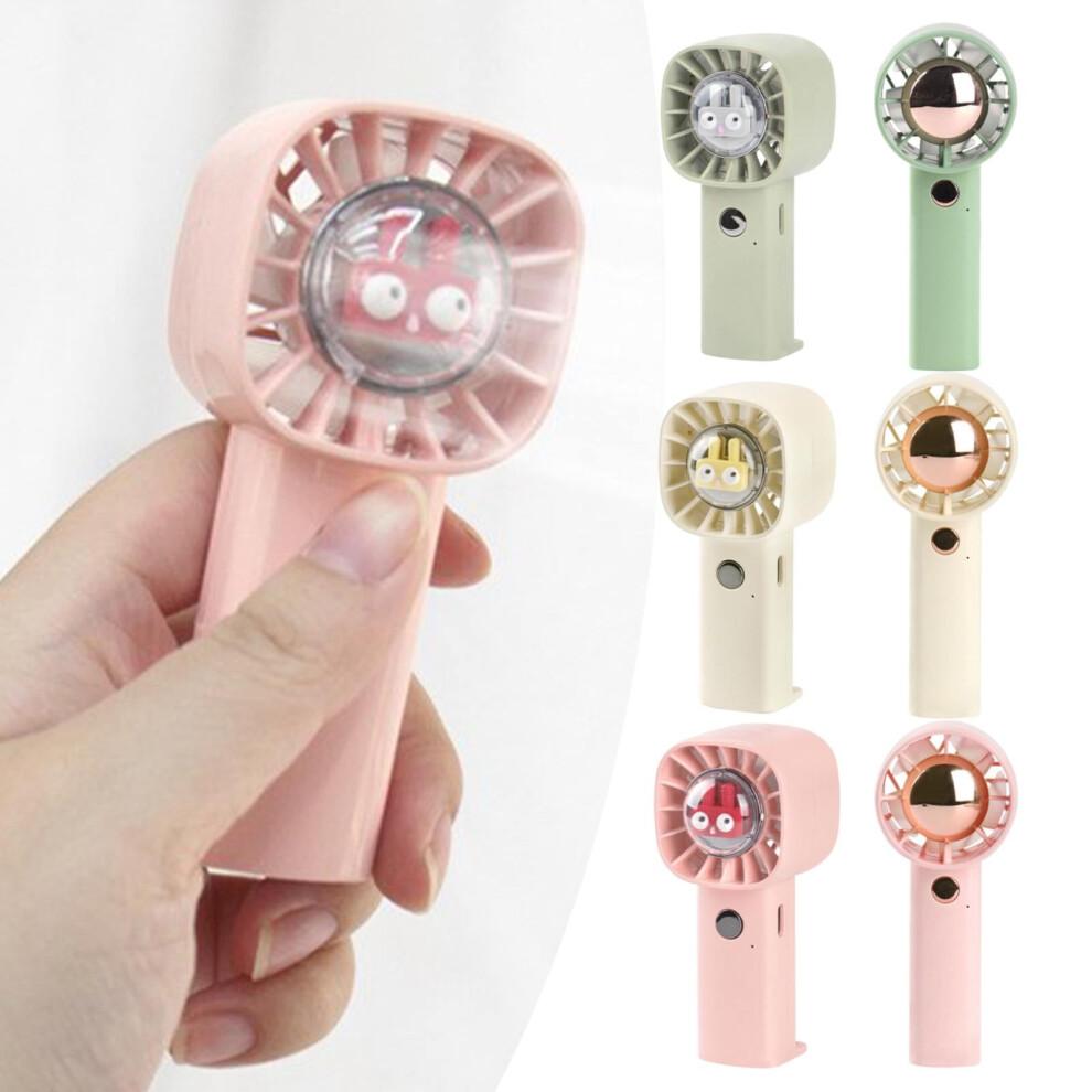Mini Portable Fan, Powerful Rechargeable Handheld Fan with USB, Silent Travel Pocket Fan for Kids, Girls, Women - Compatible with Personal Use