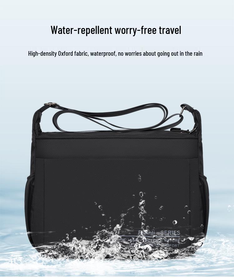 Men's Large Capacity Outdoor Crossbody Bag - Horizontal Style, Solid Color, Lightweight Korean Shoulder Backpack