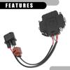 Radiator Engine Fan Control Unit 1TD959455 - Car Radiator Cooling Fan Control Module - for Volkswagen GTI 2.0L 2009-2013 Plastic Metal Black - 1 Pc