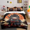 Samurai Cat, Autumn Leaves. Bedding Sets Duvet Cover Sets Duvet Covers Pillowcases(1*Duvet Cover 2*Pillowcases Without Duvet Insert)