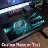 Philadelphia Eagles Benutzerdefinierter Name Text Mauspads, Große Schreibtisch-Mausmatte Personalisierte Home-Office-Geschenk
