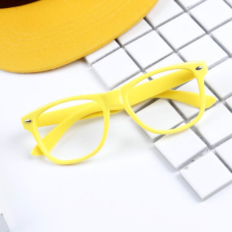 

«Оправа для детских очков в корейском стиле с декоративными рисовыми гвоздиками — модные очки для детей с близорукостью» жёлтый