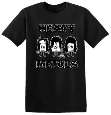 Heavy Metals T-Shirt Science Chemistry Fe Pb Zn Iron Lead  Kids Tee Top