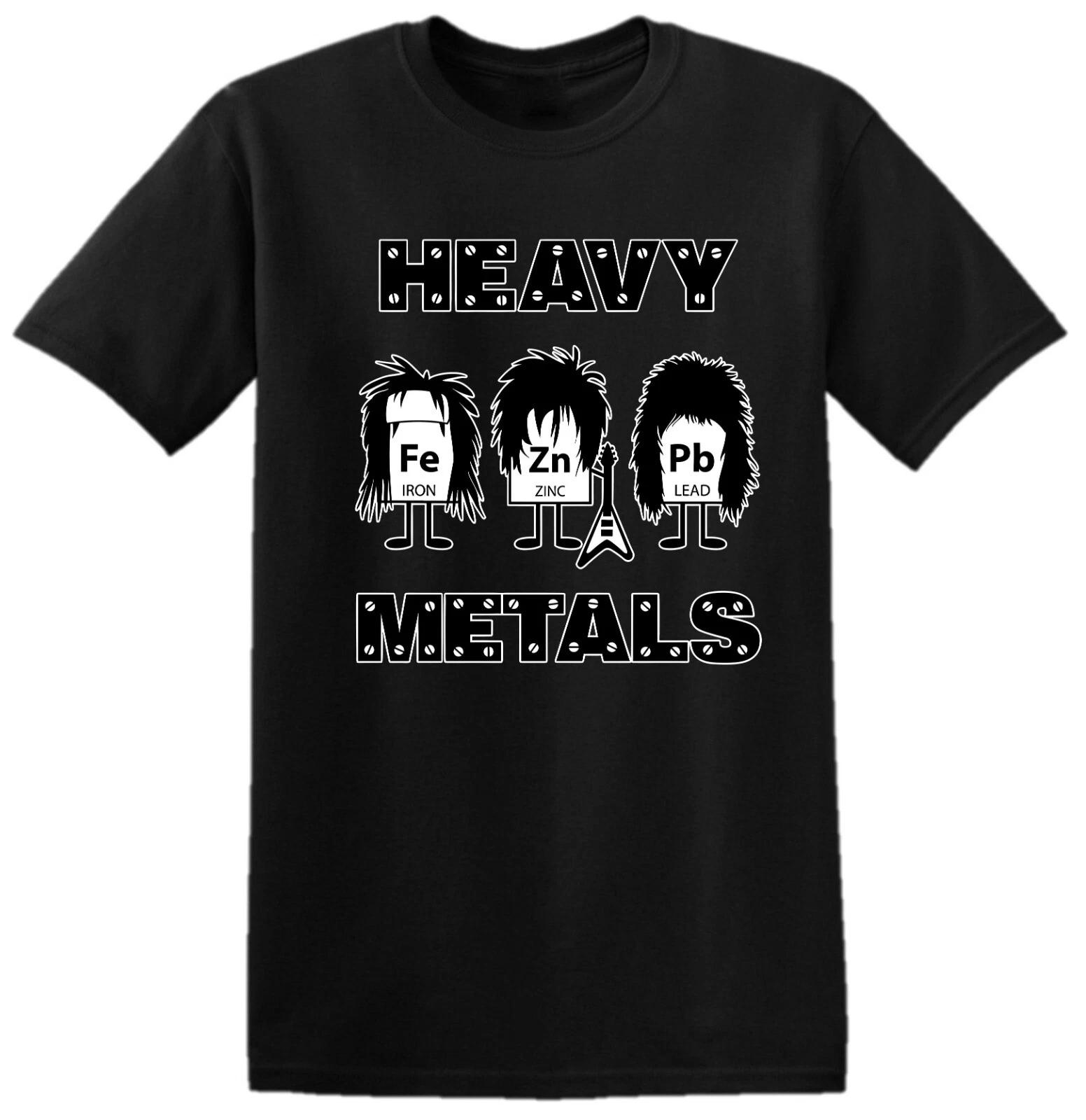 Heavy Metals T-Shirt Science Chemistry Fe Pb Zn Iron Lead Kids Tee Top 160