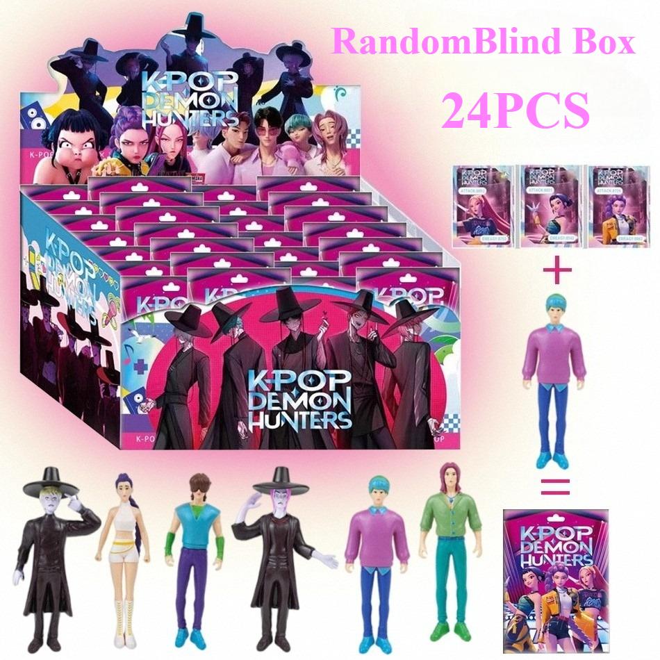 1-24 Stück/Set Kpop Demon Hunters Actionfigur Spielzeug Derpys Tiger Rumi Mira Zoey Sussy Figur Puppe für Fans Geschenk