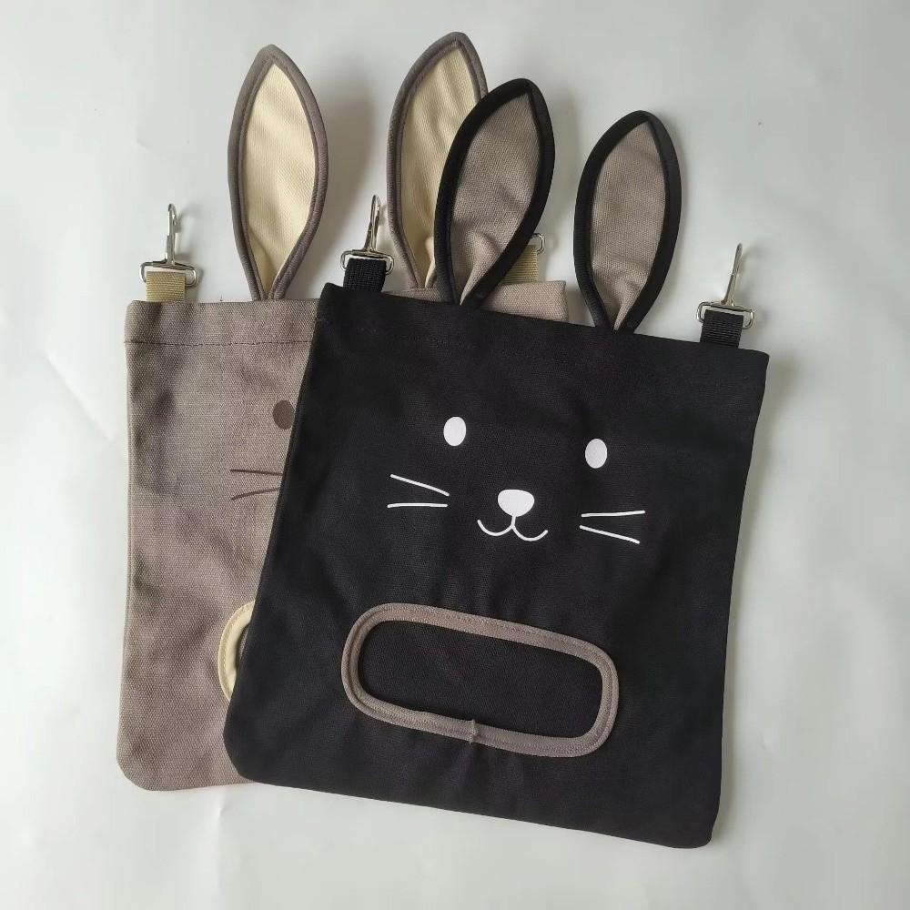 Bunny Design Rabbit Feeder With Hooks Forage Bag Feeding Bag Guinea Pig Feeder  Chinchilla