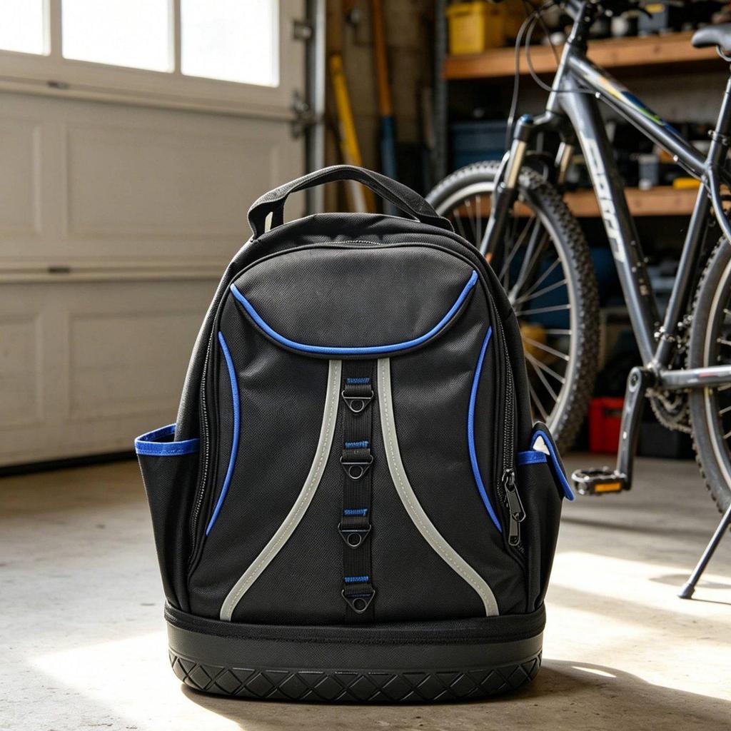 Electrician Tool Backpack Multi Pocket Heavy Duty Multiple Pockets for Electricians,