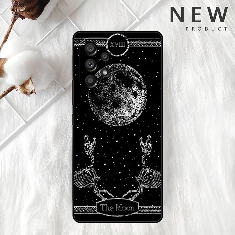 Moon Tarot Mystery Totem Case For Samsung Galaxy A54 A52 A14 5G A53 A12 A13 A71 A23 A34 A33 A21s Phone Cover