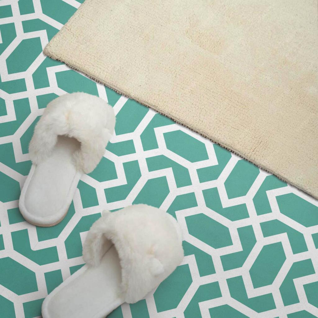 Self-adhesive Vinyl Panel with Print for Bathroom 120x60 cm Geometric Pattern with Shapes
