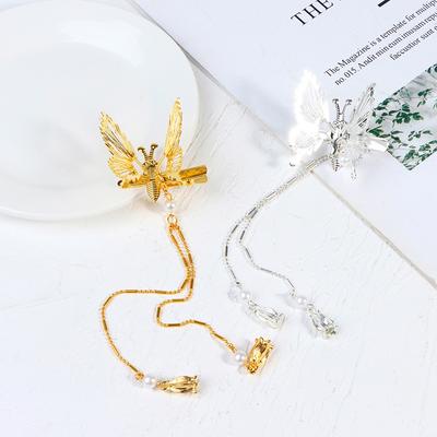 Butterfly Hairpin Hairdress Ancient Style Tassel Step Shaking Clip Duckbill Clip