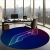 Formula 1 (55) Round Office Rug Decorative Floor Rug for Office Bedroom Living Room and Home Space