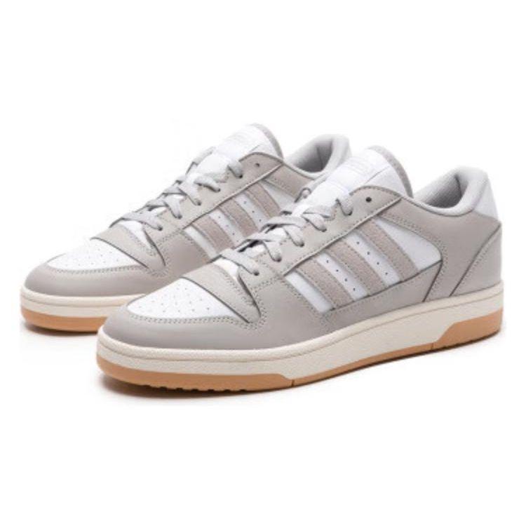 Adidas Turnaround Low Retro Casual Non-Slip Durable Low-Top Basketball Shoes Unisex Sneakers Gray White IE3834