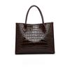 Tote Bag Crocodile Pattern Patent Leather Shiny Bread Bag High-end Fashion Commuter Bag Large Capacity Handbag for Women