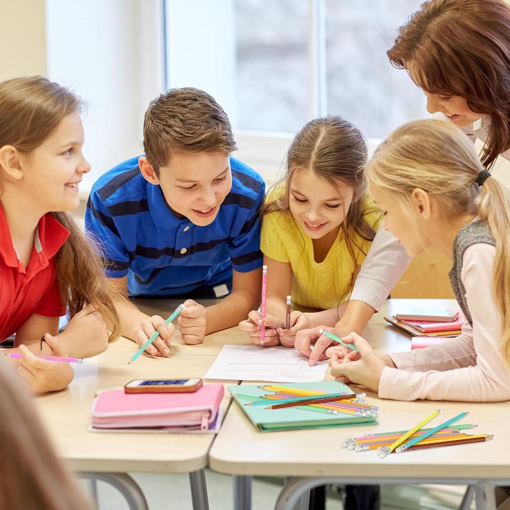 Fumete 36 Pcs pirational Pencils for Students Bulk Pastel Pencils Classroom Motivational Quote with Eraser Pre Sharpened #2 HB Back to School Gift