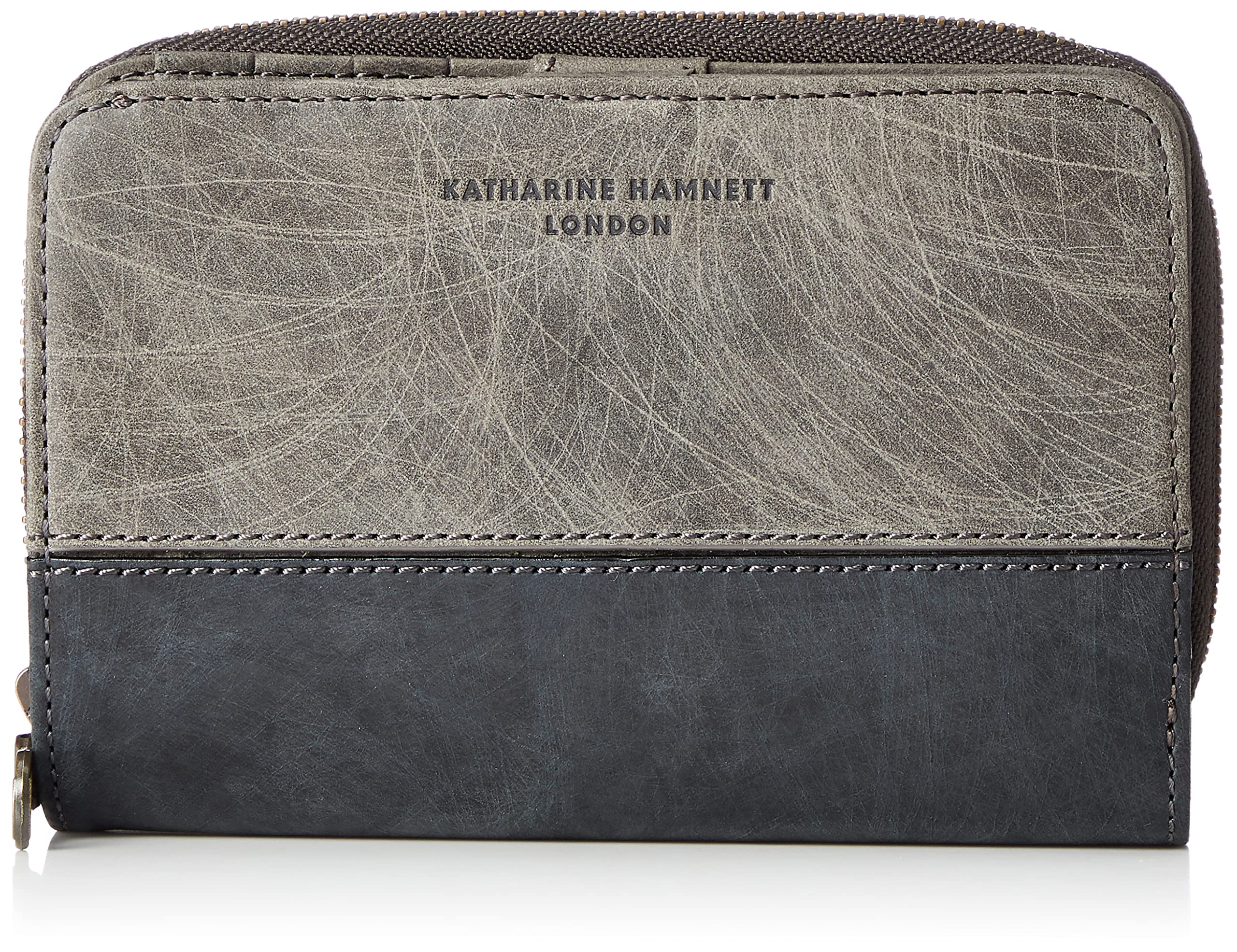 

Hamnett Domestic tanned leather Hand scratch pattern Middle bill compartment Gray [Catherine London] SCRUB (vegetable tanned) 490-50601 сірий колір