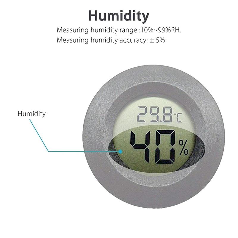 5/1Pcs Mini Black white Digital LCD Indoor Convenient Temperature Sensor Humidity Meter Thermometer Hygrometer Gauge