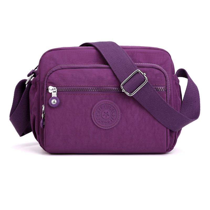 

Lightweight One-Shoulder Fashion Waterproof Canvas Bag Purple