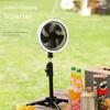 Camping Fan Multifunction USB Desk Tripod Stand Air Cooler Fan 10000Mah With Night Light For Outdoor Ceiling Fan