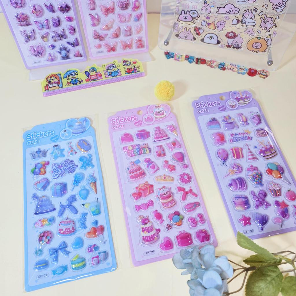 3D Sanrio Cartoon Stickers: Cute Educational & Decorative Phone Case Embellishments for Kids