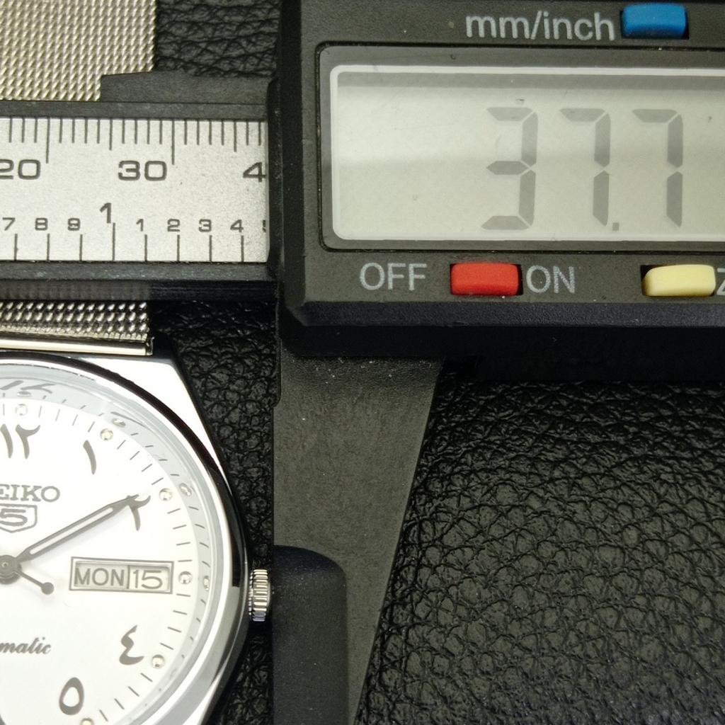 JAPAN VINTAGE REFURBISHED SEIKO 5 AUTOMATIC 6309A MENS WHITE WATCH a441325-5 Sk-a441325