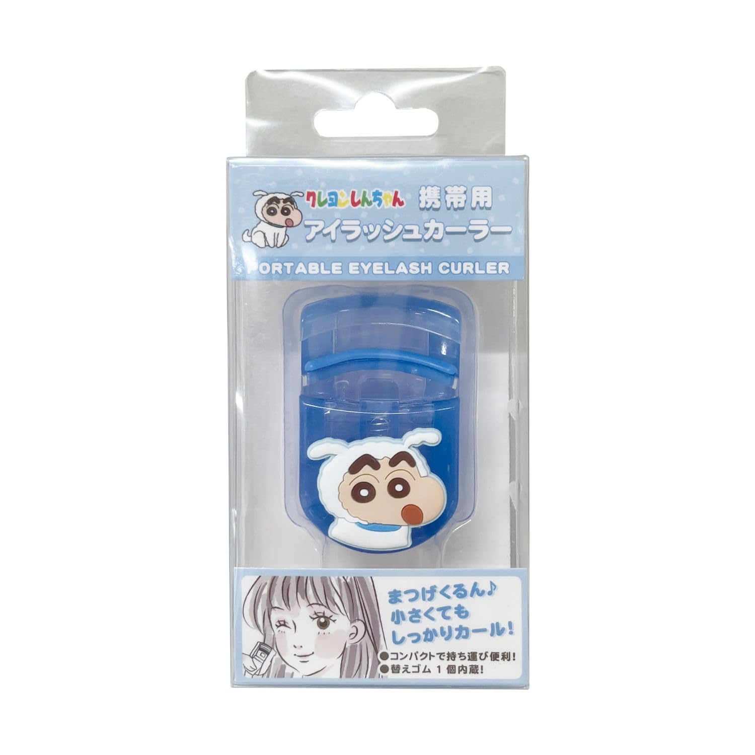 

Eye Planning Crayon Mascot Eyelash W35 x H58 x K4180D Shin-chan Curler/Curler, Blue, D18mm, синий